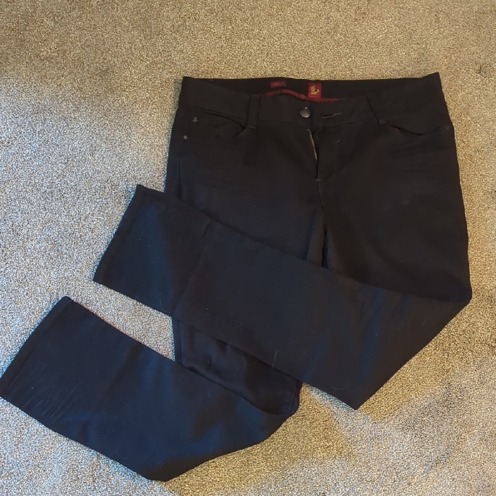 Sasson Black Straight Leg Jeans
